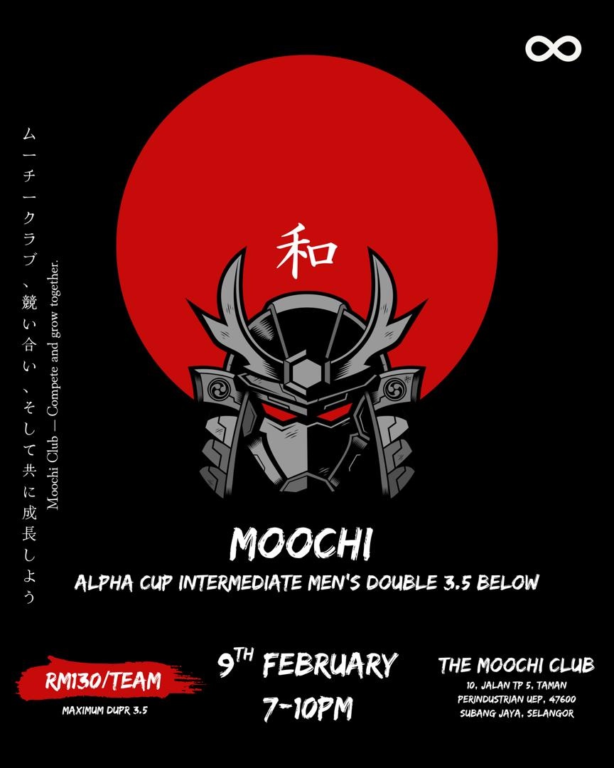 Moochi Alpha Cup Intermediate Men's Double 3.5 Below